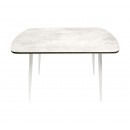 Стол ВВР ЛДСП Камень светлый/белый конус 110/70